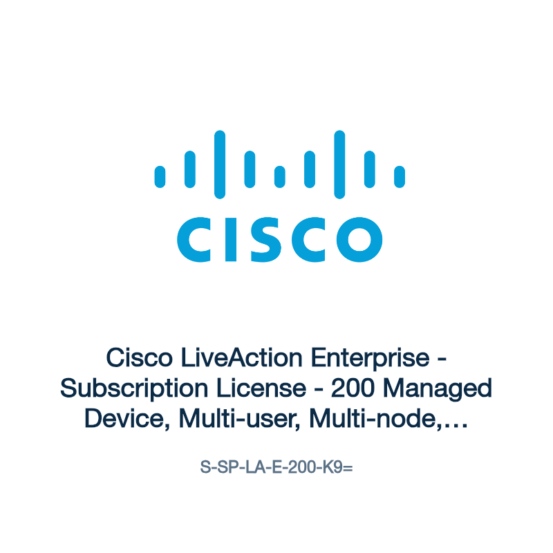 S-SP-LA-E-200-K9=: Cisco LiveAction Enterprise