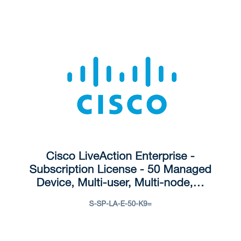 S-SP-LA-E-50-K9=: Cisco LiveAction Enterprise