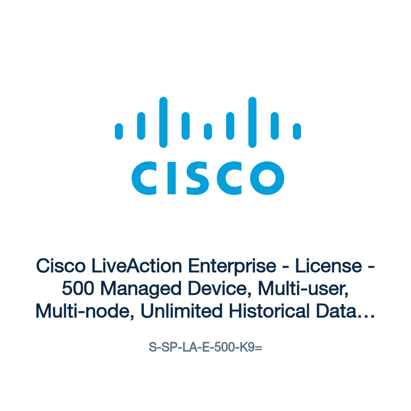 S-SP-LA-E-500-K9=: Cisco LiveAction Enterprise