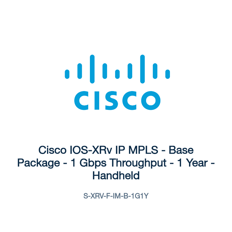 S-XRV-F-IM-B-1G1Y: Cisco IOS-XRv IP MPLS