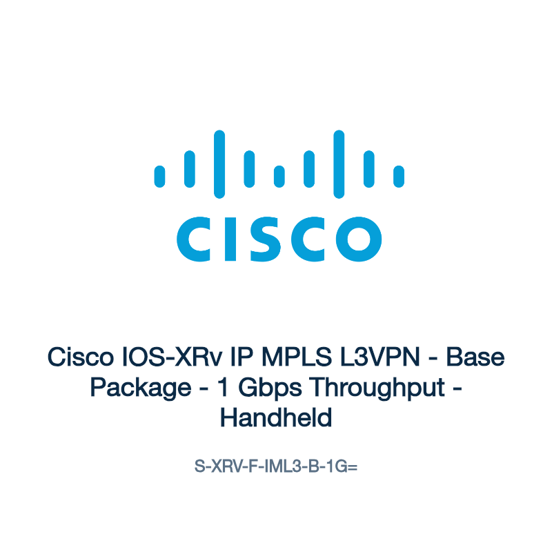 S-XRV-F-IML3-B-1G=: Cisco IOS-XRv IP MPLS L3VPN