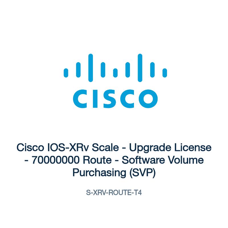 S-XRV-ROUTE-T4: Cisco IOS-XRv Scale