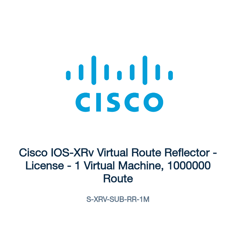 S-XRV-SUB-RR-1M: Cisco IOS-XRv Virtual Route Reflector