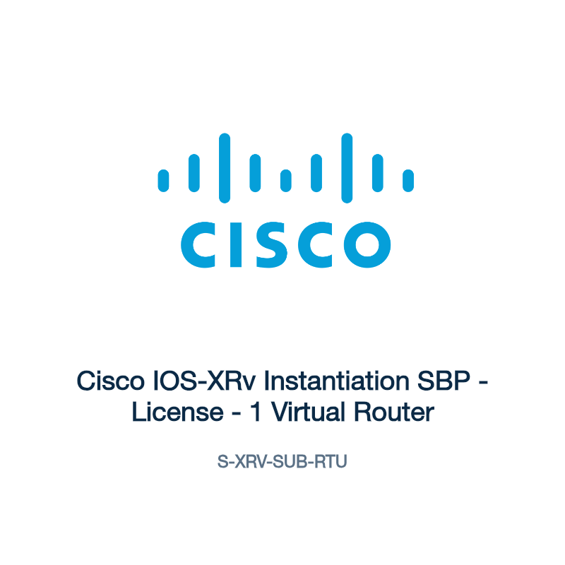 S-XRV-SUB-RTU: Cisco IOS-XRv Instantiation SBP