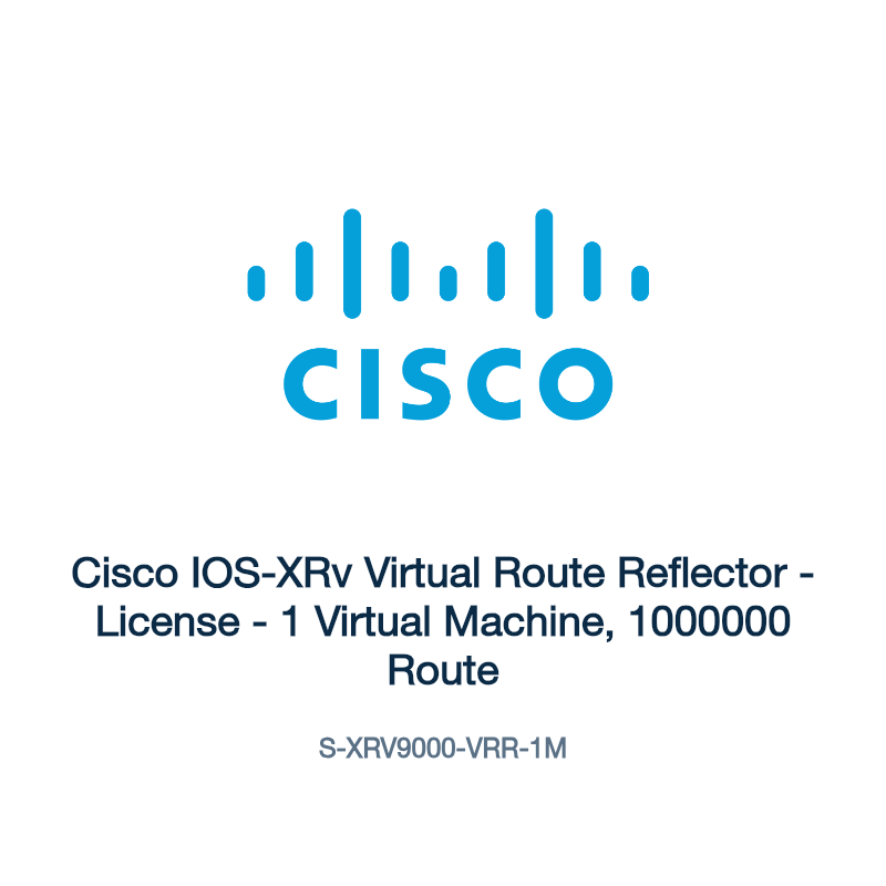 S-XRV9000-VRR-1M: Cisco IOS-XRv Virtual Route Reflector