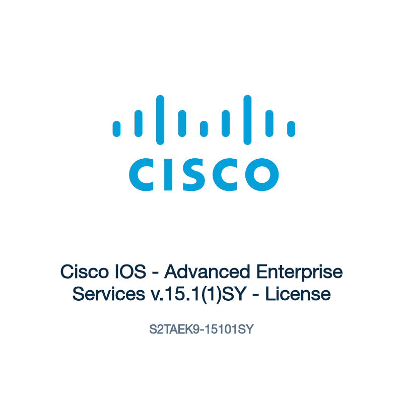 S2TAEK9-15101SY: Cisco IOS - Advanced Enterprise Services v.15.1(1)SY - License