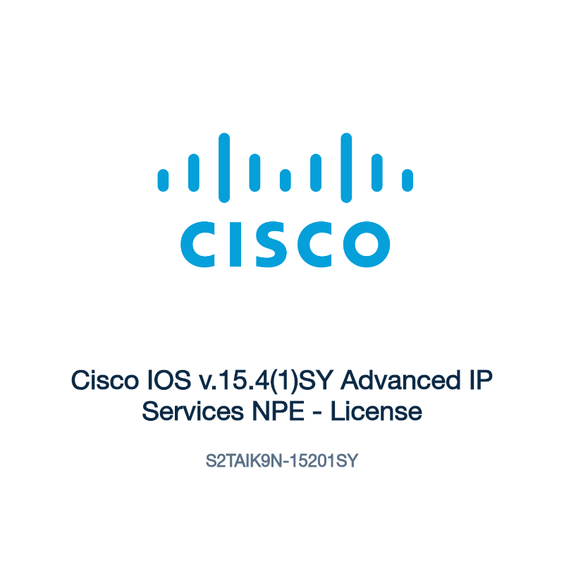 S2TAIK9N-15201SY: Cisco IOS v.15.4(1)SY Advanced IP Services NPE