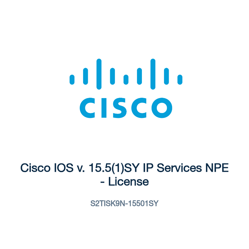 S2TISK9N-15501SY: Cisco IOS v. 15.5(1)SY IP Services NPE