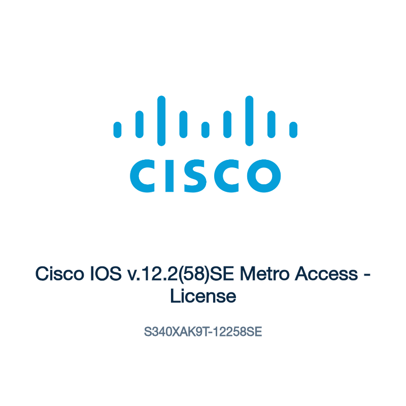 S340XAK9T-12258SE: Cisco IOS v.12.2(58)SE Metro Access