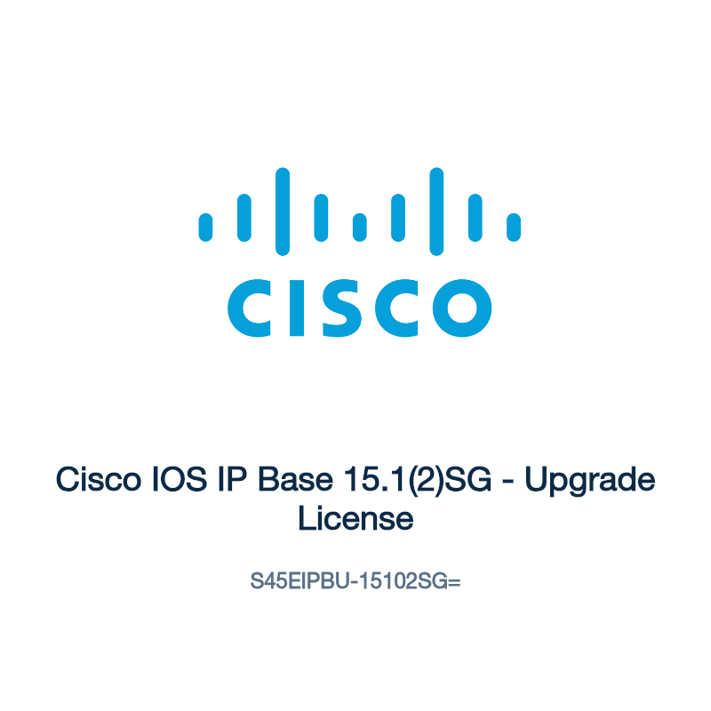 S45EIPBU-15102SG=: Cisco IOS IP Base 15.1(2)SG