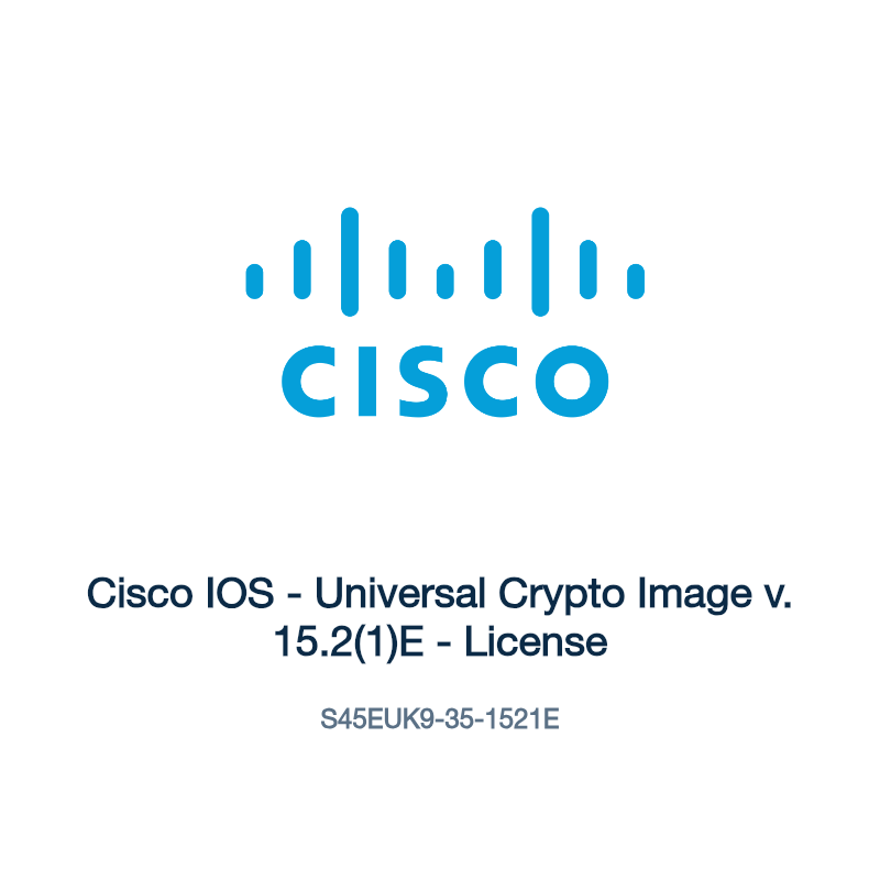 S45EUK9-35-1521E: Cisco IOS - Universal Crypto Image v. 15.2(1)E - License