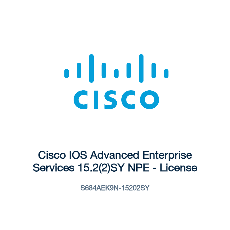 S684AEK9N-15202SY: Cisco IOS Advanced Enterprise Services 15.2(2)SY NPE
