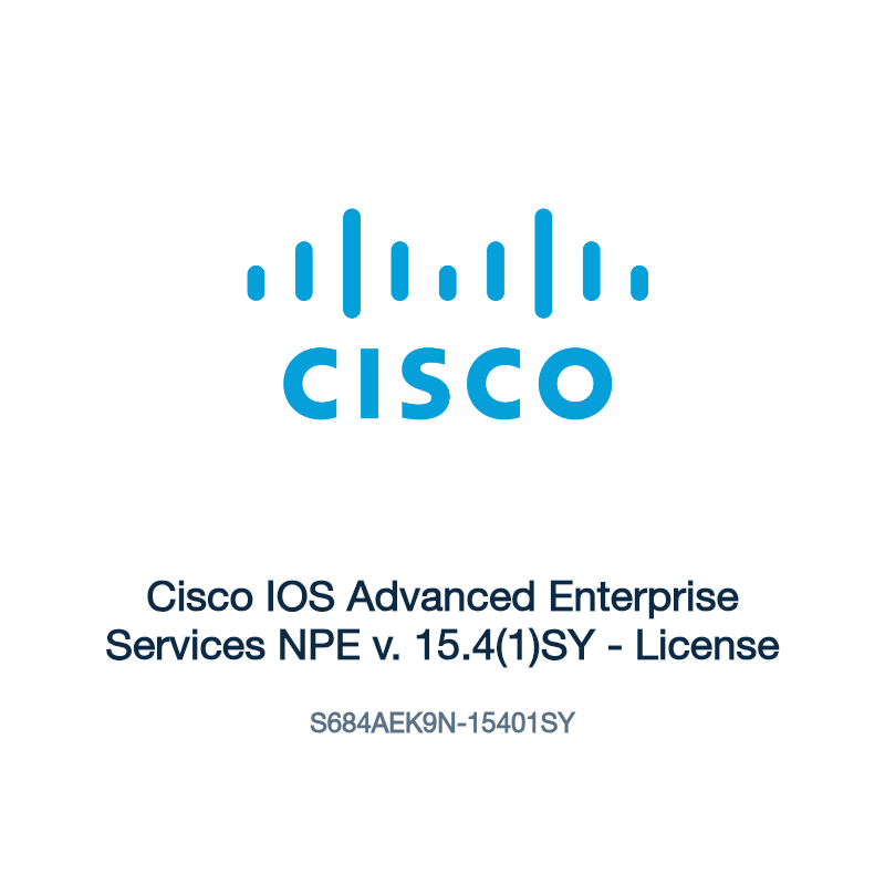 S684AEK9N-15401SY: Cisco IOS Advanced Enterprise Services NPE v. 15.4(1)SY