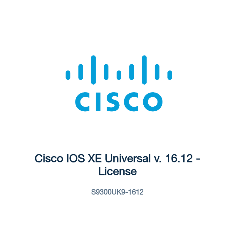 S9300UK9-1612: Cisco IOS XE Universal v. 16.12