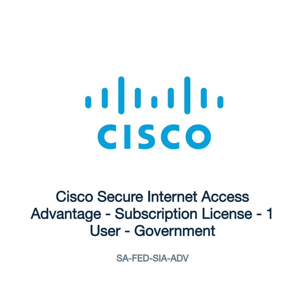 SA-FED-SIA-ADV: Cisco Secure Internet Access Advantage