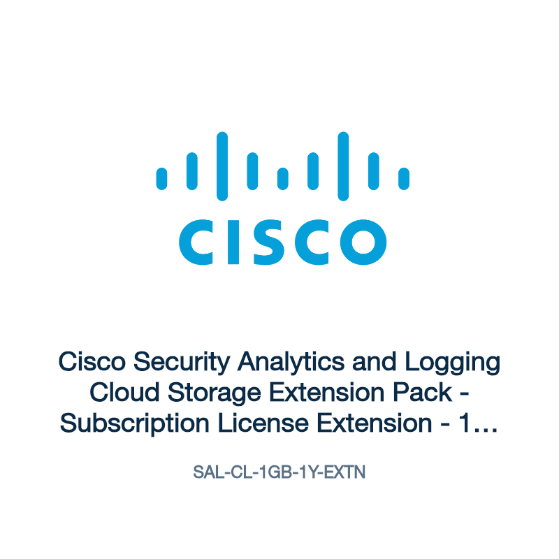 SAL-CL-1GB-1Y-EXTN: Cisco Security Analytics and Logging Cloud Storage Extension Pack