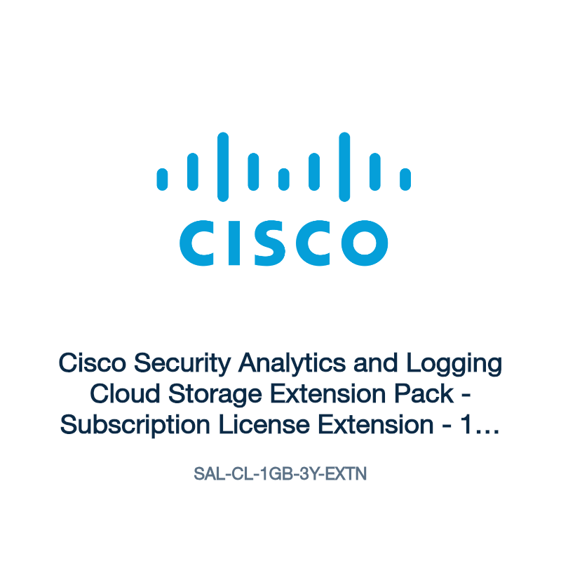 SAL-CL-1GB-3Y-EXTN: Cisco Security Analytics and Logging Cloud Storage Extension Pack