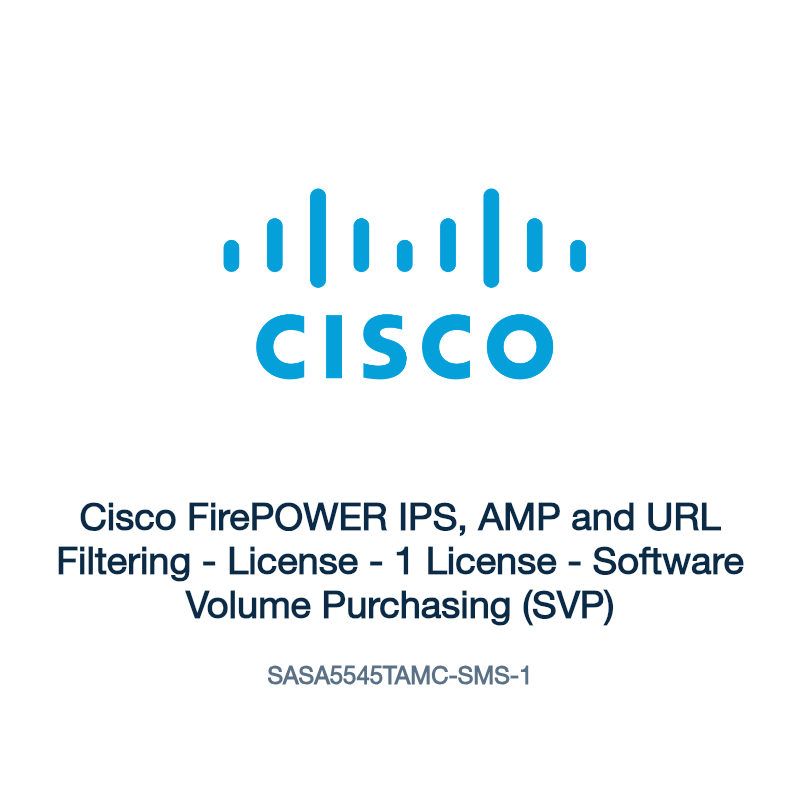 SASA5545TAMC-SMS-1: Cisco FirePOWER IPS, AMP and URL Filtering