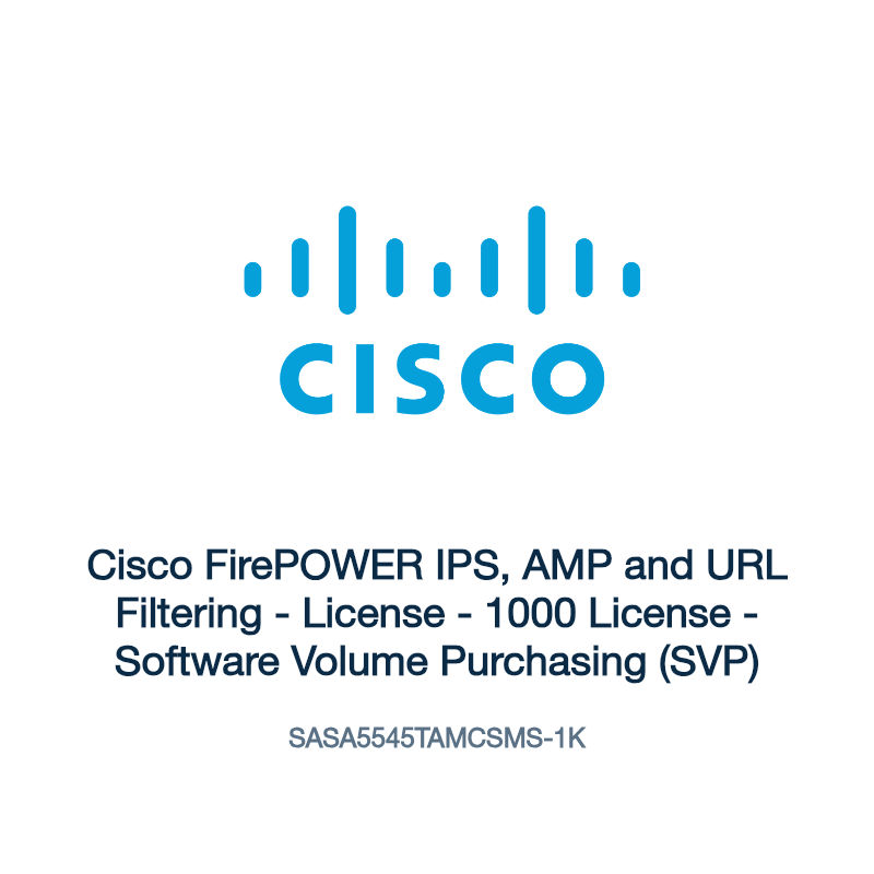 SASA5545TAMCSMS-1K: Cisco FirePOWER IPS, AMP and URL Filtering