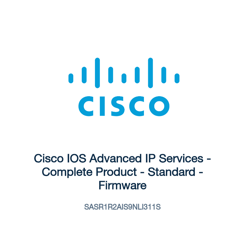 SASR1R2AIS9NLI311S: Cisco IOS Advanced IP Services