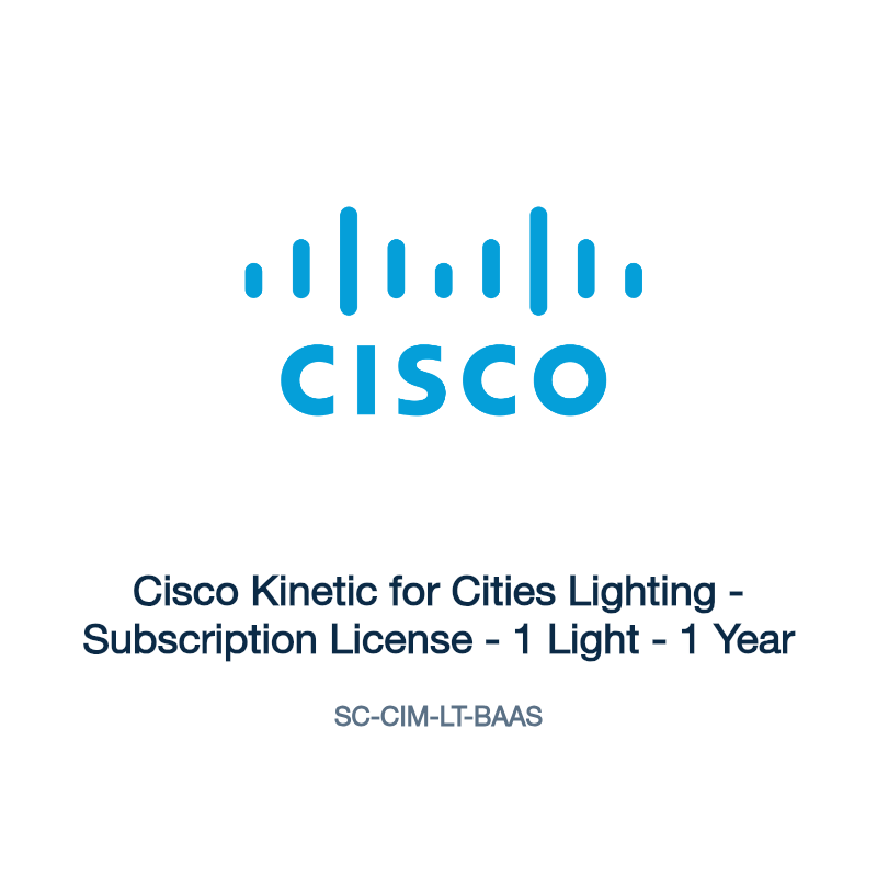 SC-CIM-LT-BAAS: Cisco Kinetic for Cities Lighting