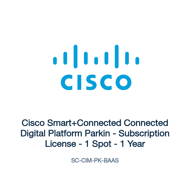 SC-CIM-PK-BAAS: Cisco Smart+Connected Connected Digital Platform Parkin