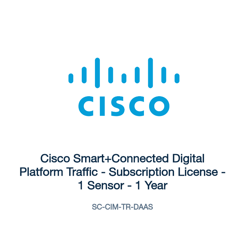 SC-CIM-TR-DAAS: Cisco Smart+Connected Digital Platform Traffic