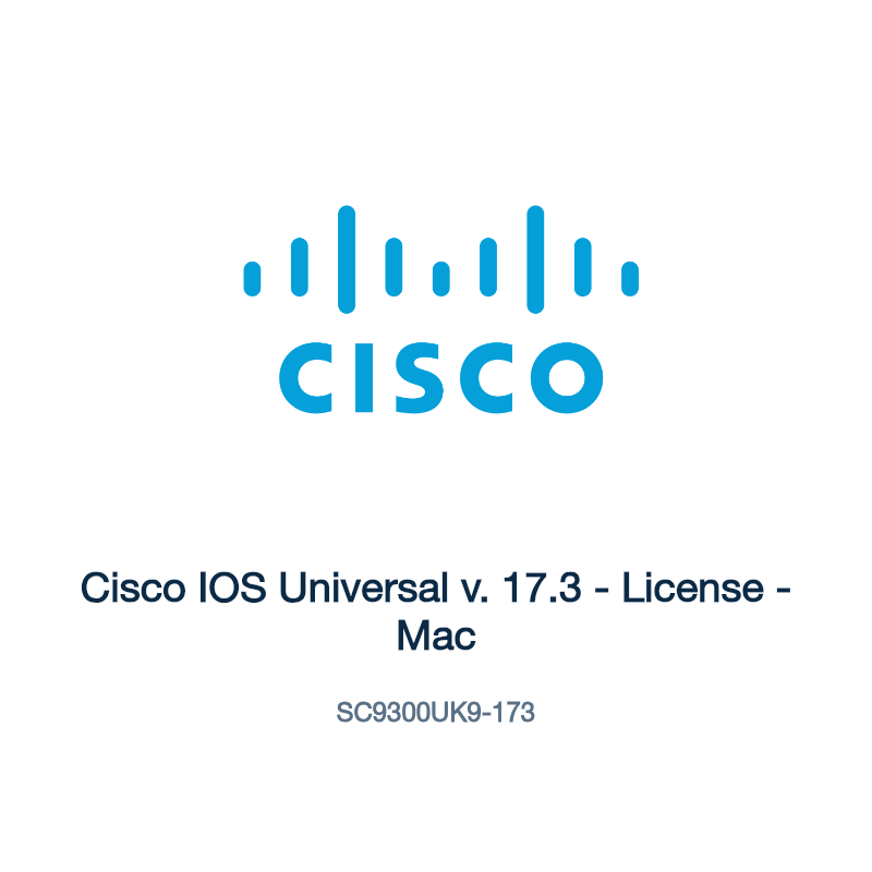 SC9300UK9-173: Cisco IOS Universal v. 17.3