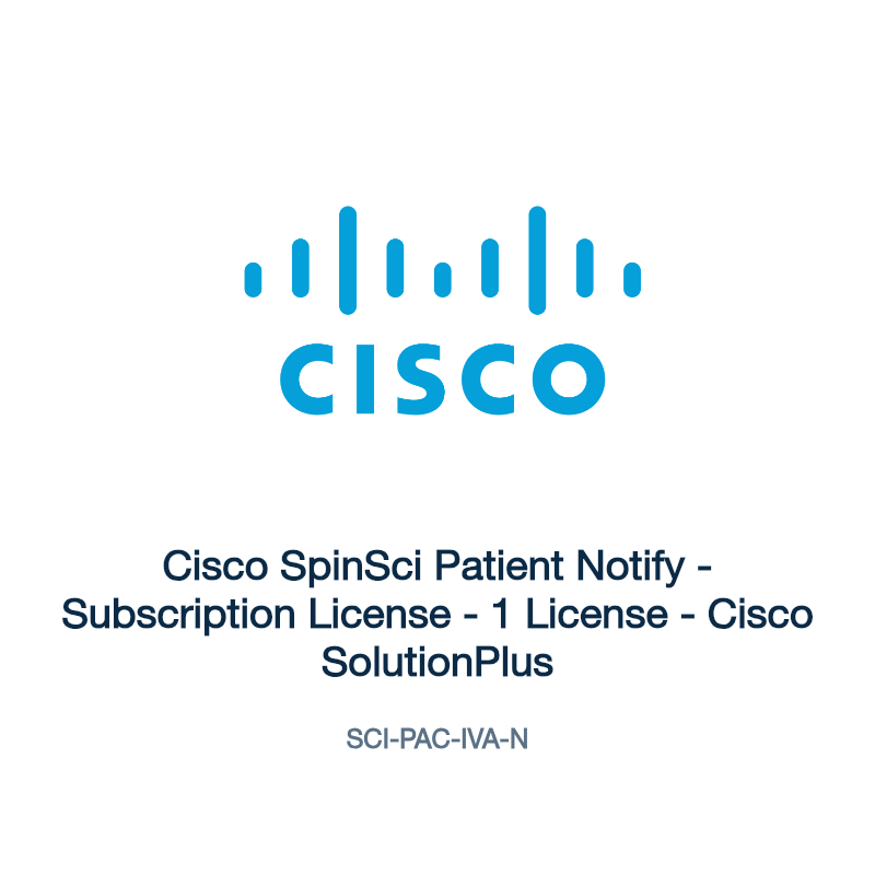 SCI-PAC-IVA-N: Cisco SpinSci Patient Notify