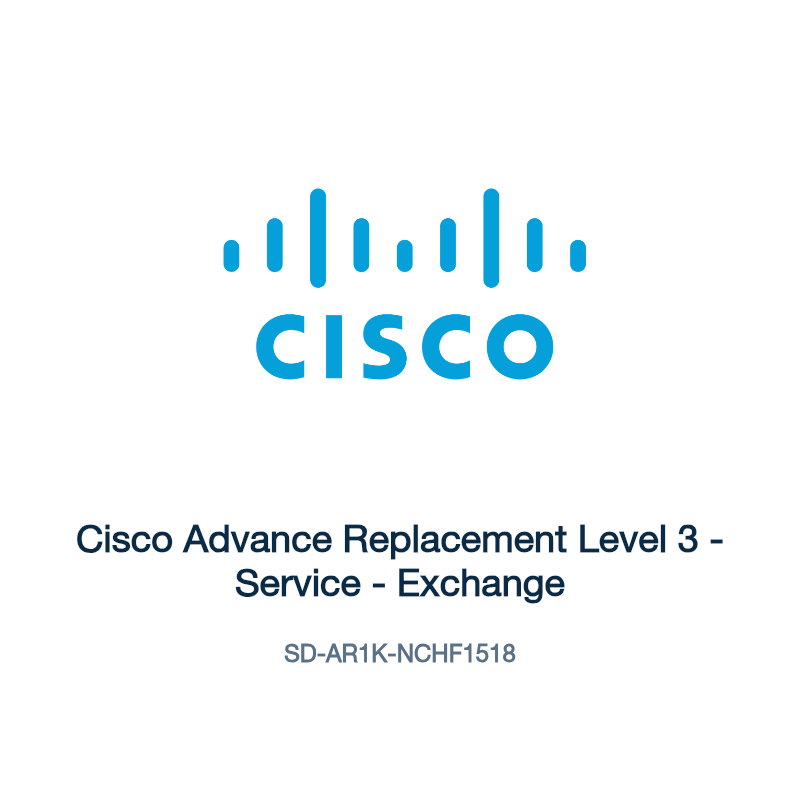 SD-AR1K-NCHF1518: Cisco Advance Replacement Level 3