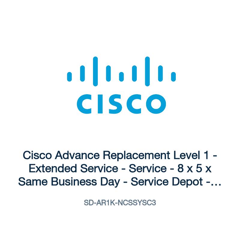 SD-AR1K-NCSSYSC3: Cisco Advance Replacement Level 1