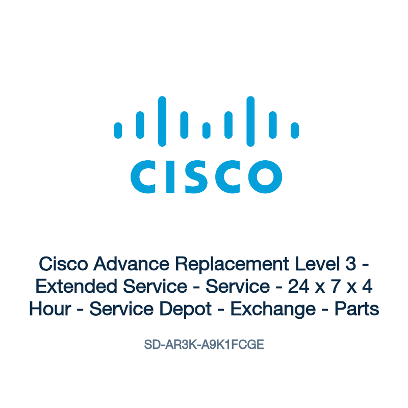 SD-AR3K-A9K1FCGE: Cisco Advance Replacement Level 3
