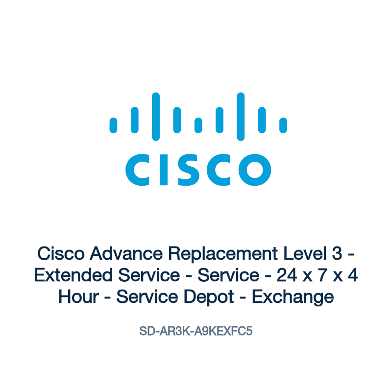 SD-AR3K-A9KEXFC5: Cisco Advance Replacement Level 3