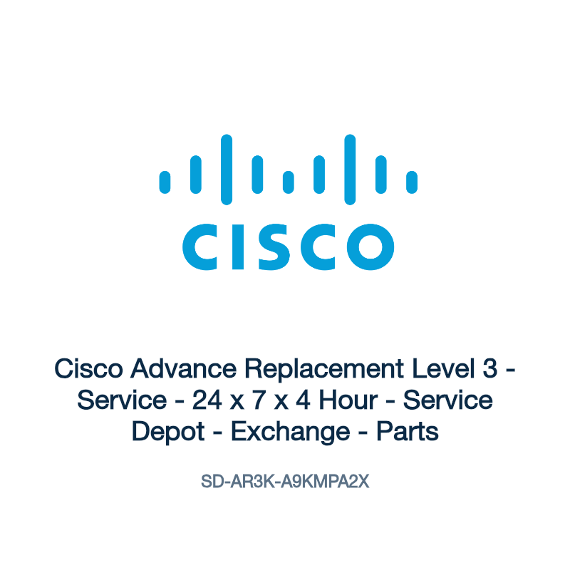 SD-AR3K-A9KMPA2X: Cisco Advance Replacement Level 3