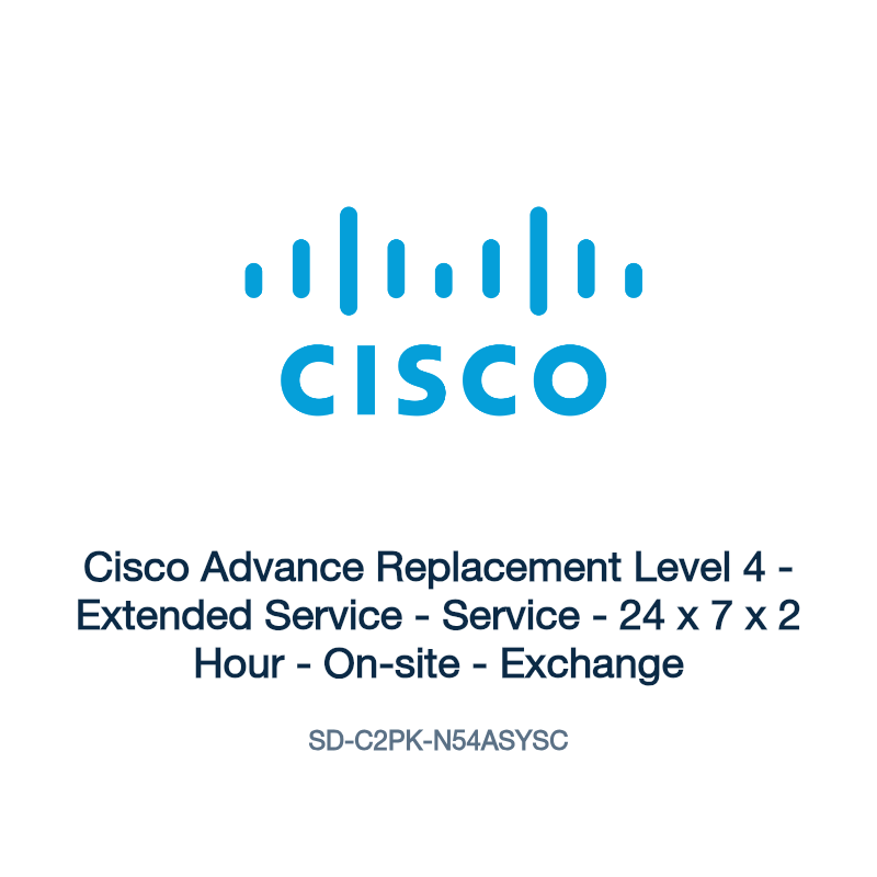 SD-C2PK-N54ASYSC: Cisco Advance Replacement Level 4