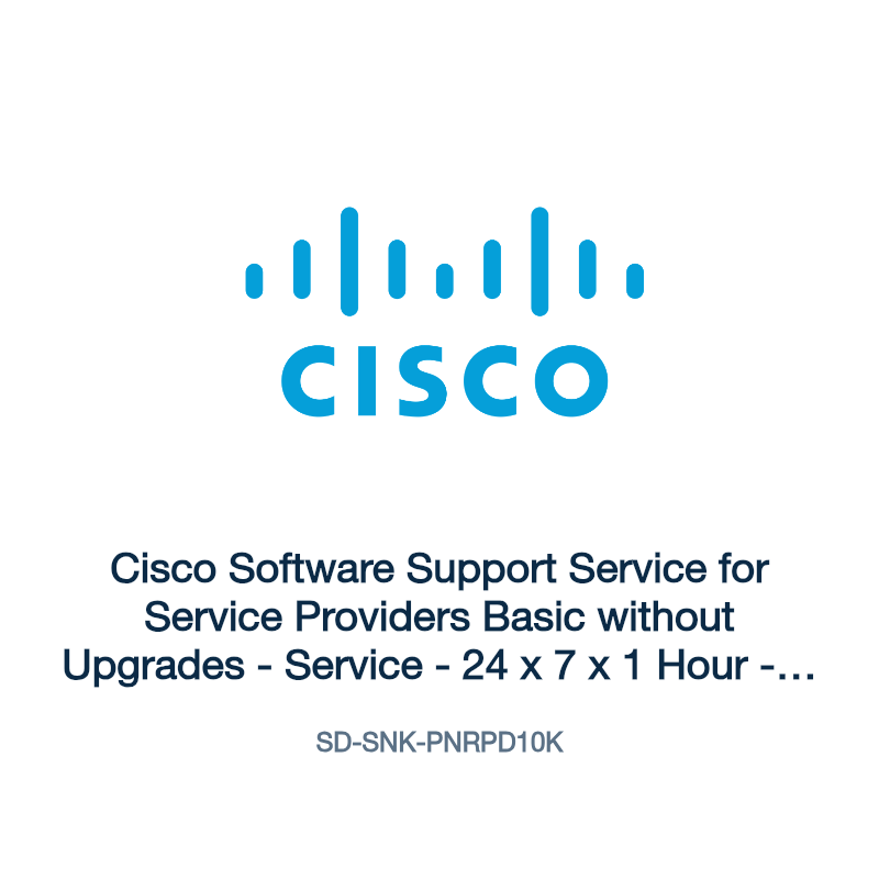 SD-SNK-PNRPD10K: Cisco Software Support Service for Service Providers Basic without