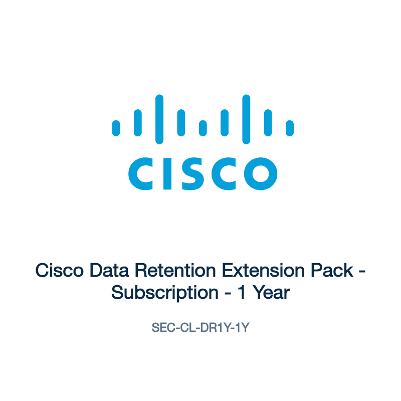 SEC-CL-DR1Y-1Y: Cisco Data Retention Extension Pack