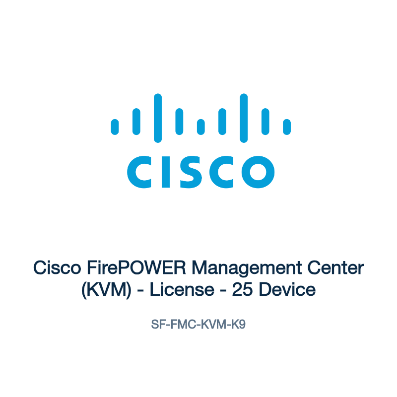 SF-FMC-KVM-K9: Cisco FirePOWER Management Center (KVM)