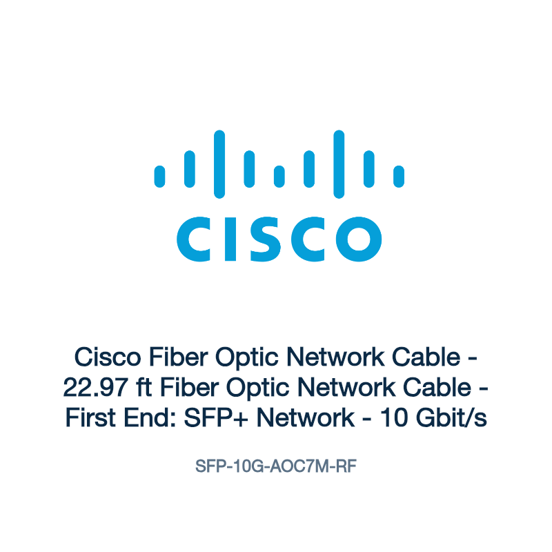 SFP-10G-AOC7M-RF: Cisco Fiber Optic Network Cable