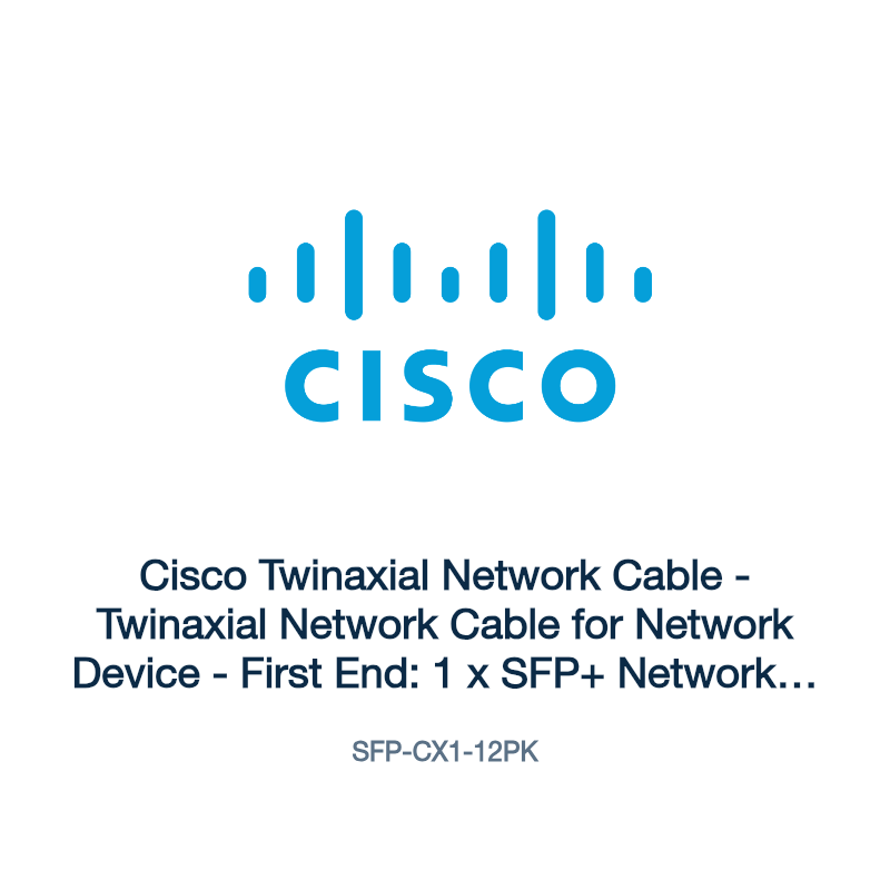 SFP-CX1-12PK: Cisco Twinaxial Network Cable