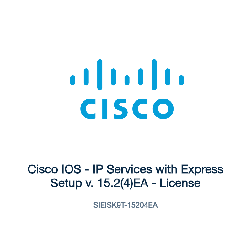 SIEISK9T-15204EA: Cisco IOS - IP Services with Express Setup v. 15.2(4)EA - License