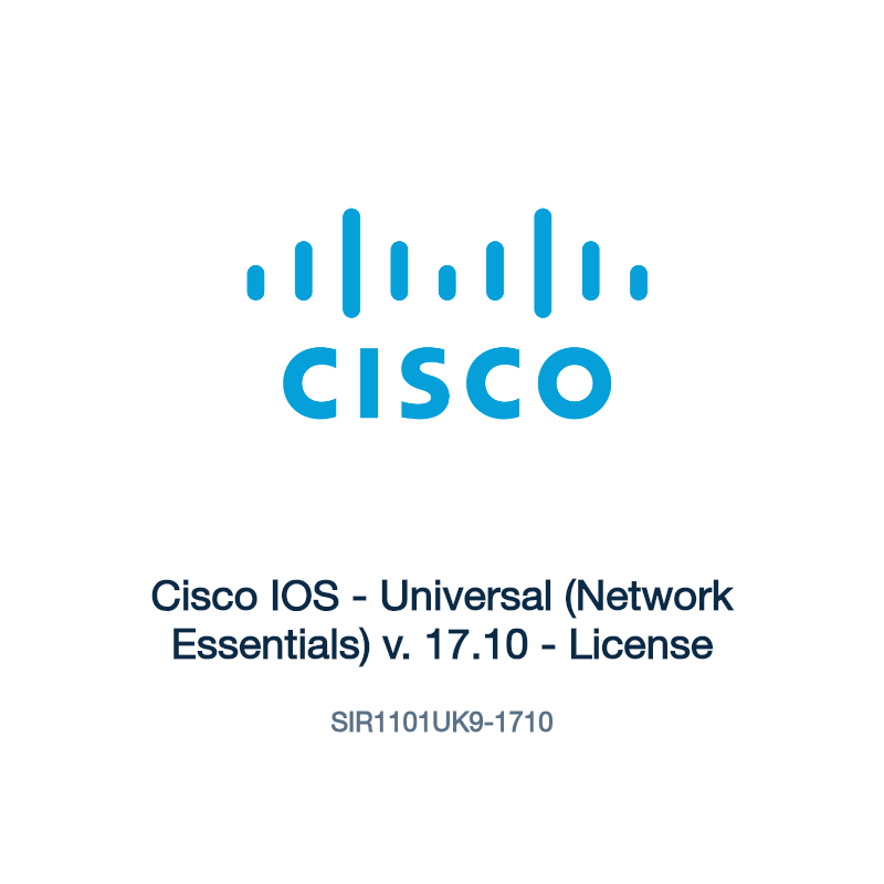 SIR1101UK9-1710: Cisco IOS - Universal (Network Essentials) v. 17.10 - License