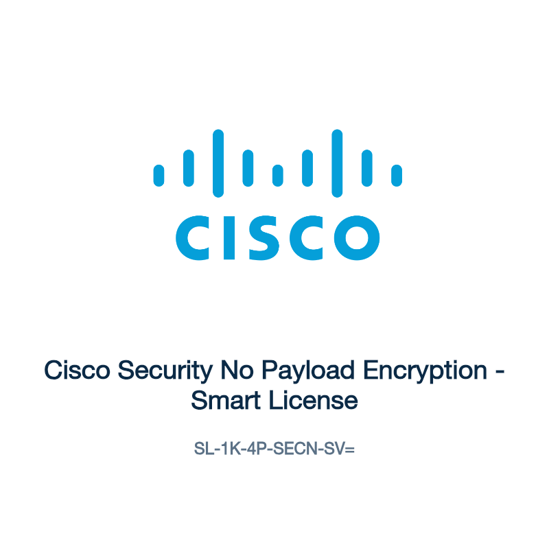 SL-1K-4P-SECN-SV=: Cisco Security No Payload Encryption