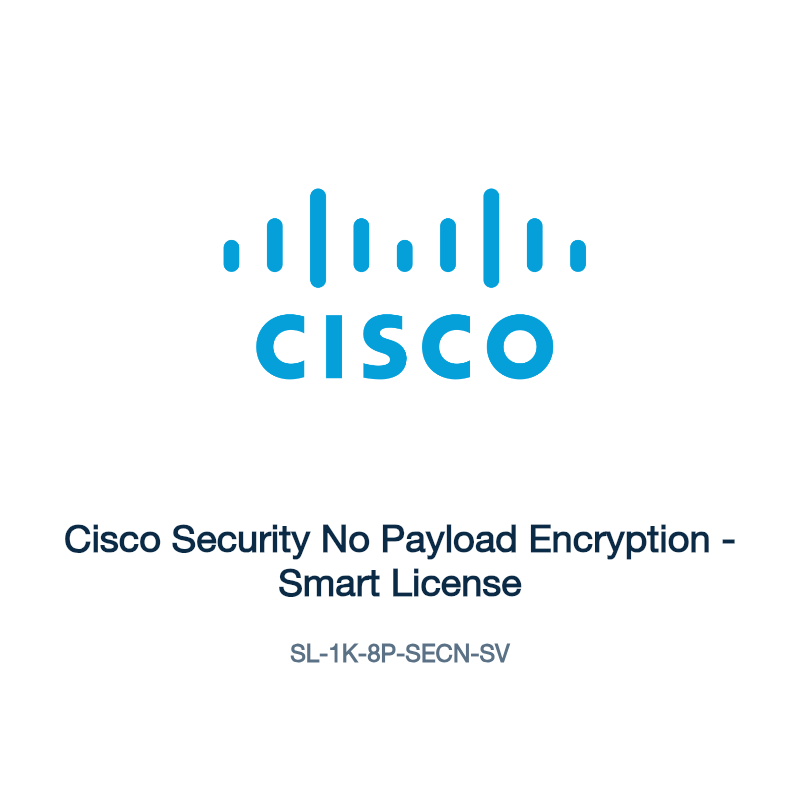 SL-1K-8P-SECN-SV: Cisco Security No Payload Encryption