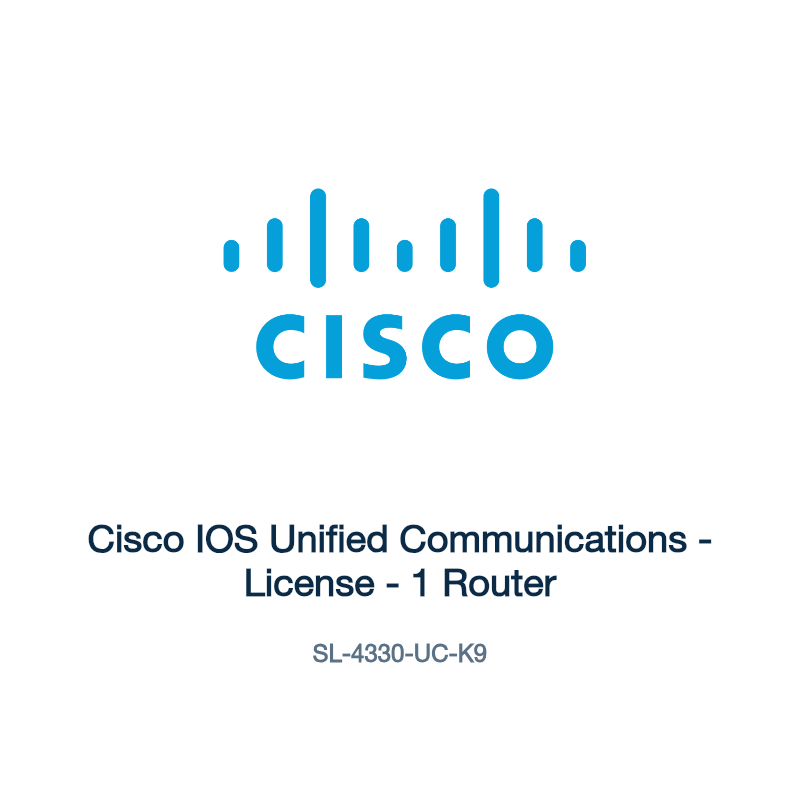 SL-4330-UC-K9: Cisco IOS Unified Communications