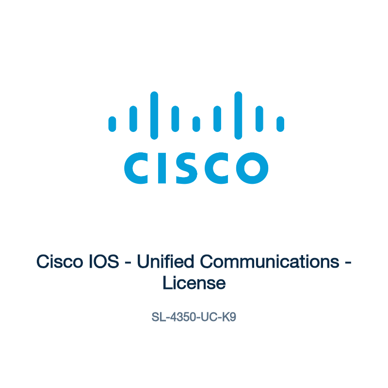 SL-4350-UC-K9: Cisco IOS - Unified Communications - License