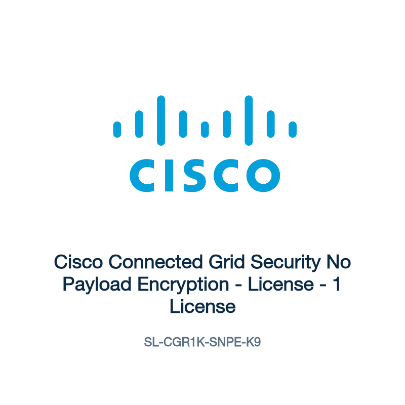 SL-CGR1K-SNPE-K9: Cisco Connected Grid Security No Payload Encryption