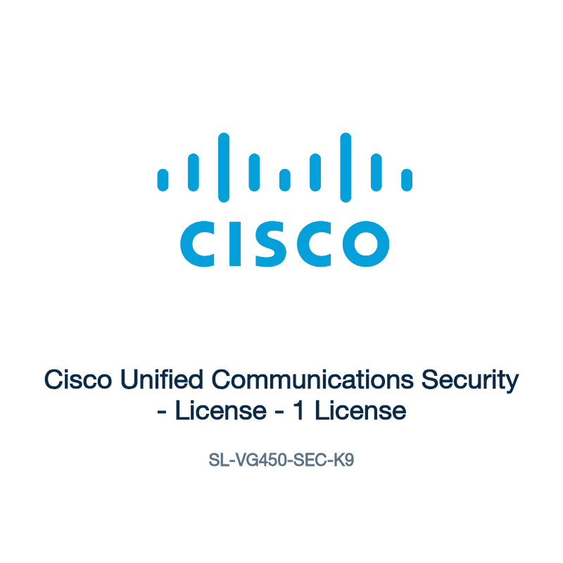 SL-VG450-SEC-K9: Cisco Unified Communications Security