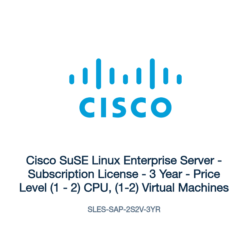 SLES-SAP-2S2V-3YR: Cisco SuSE Linux Enterprise Server