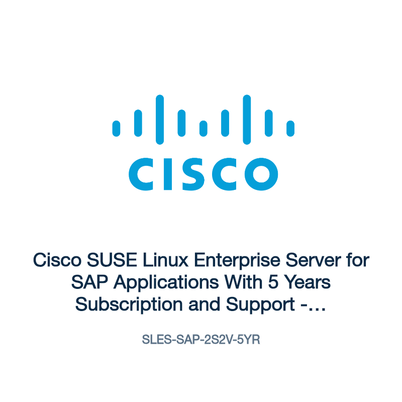 SLES-SAP-2S2V-5YR: Cisco SUSE Linux Enterprise Server for SAP Applications With 5 Years